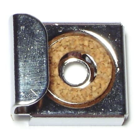 Midwest Fastener Nickel Spring Load Hangmaster Mirror Clip Set 2PK 66213